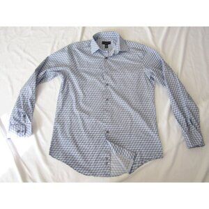 Men's Alfani Cotton Blend Button 3D Long Sleeve Shirt Sz M (MT685)